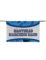 72"W custom printed vinyl parade banner