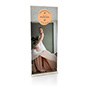 Premium retractable banner stand on display at a wedding.