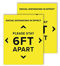 Pre-Printed Coronavirus Signage for Socially Responsabile Busines Practices