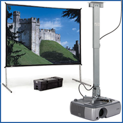 projector mounts and screens
