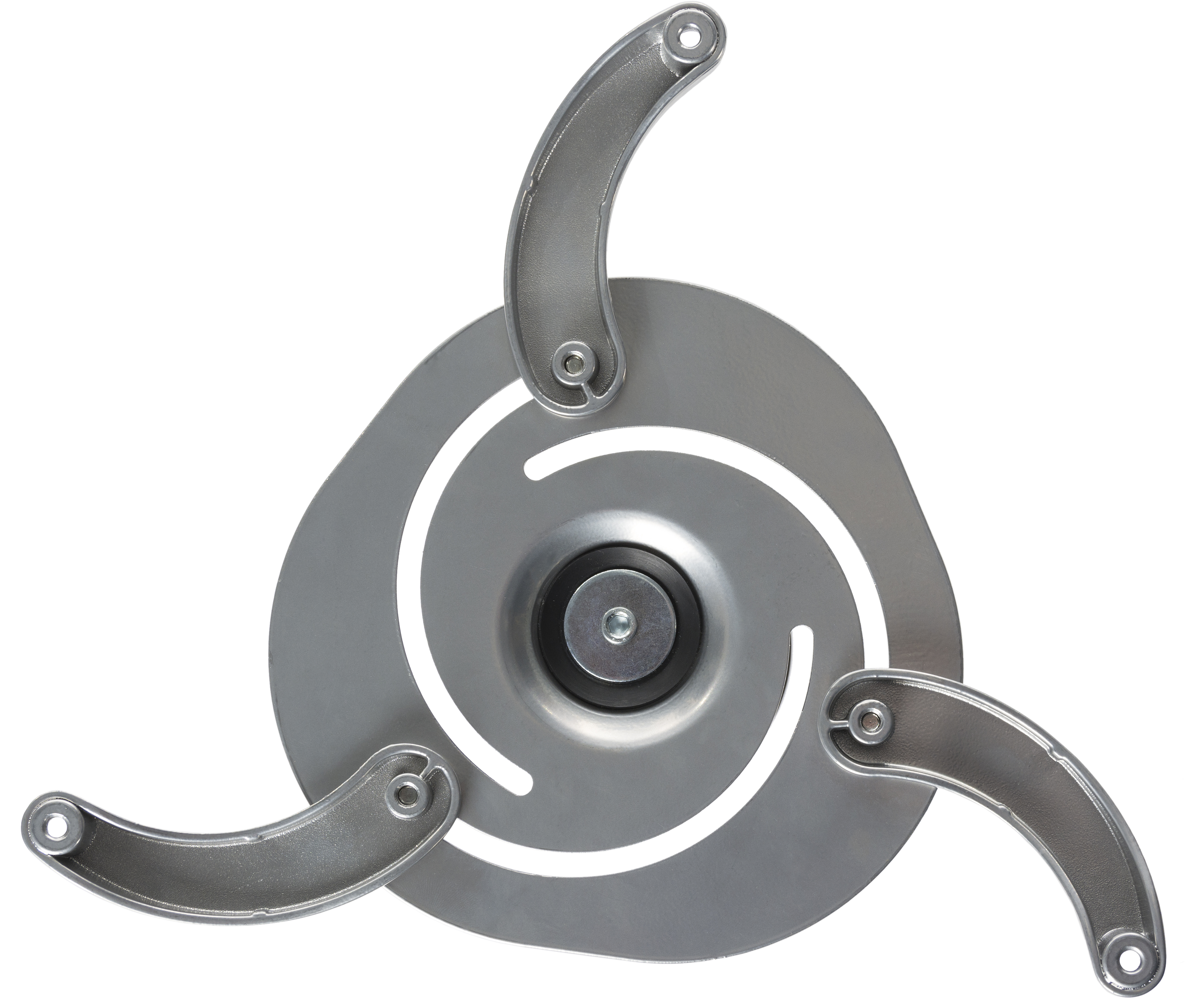 Projector Ceiling Mount with 2 Mounting Cylinders, Tilting, Rotating – Silver - Image 4