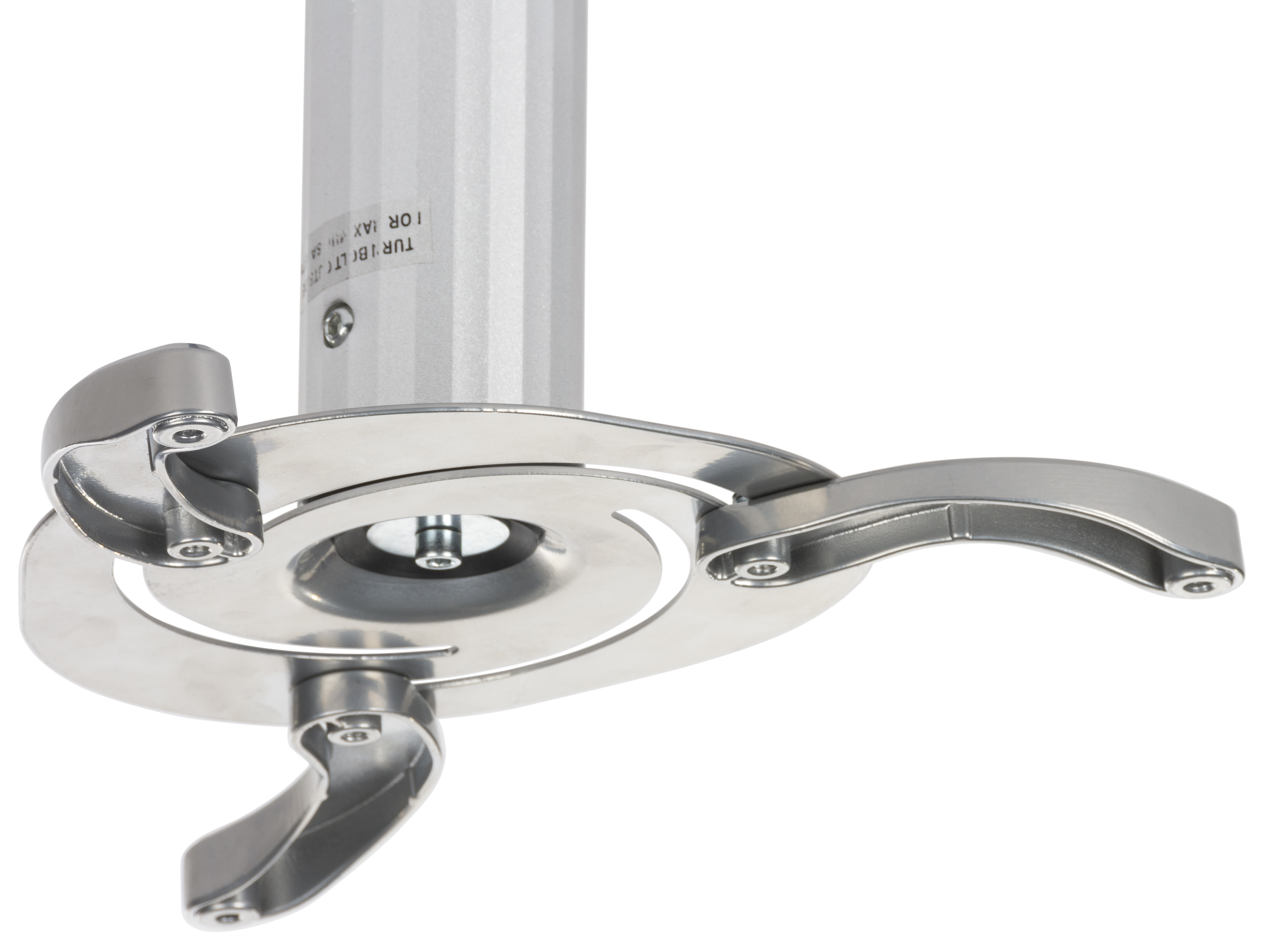 Projector Ceiling Mount with 2 Mounting Cylinders, Tilting, Rotating – Silver - Image 5