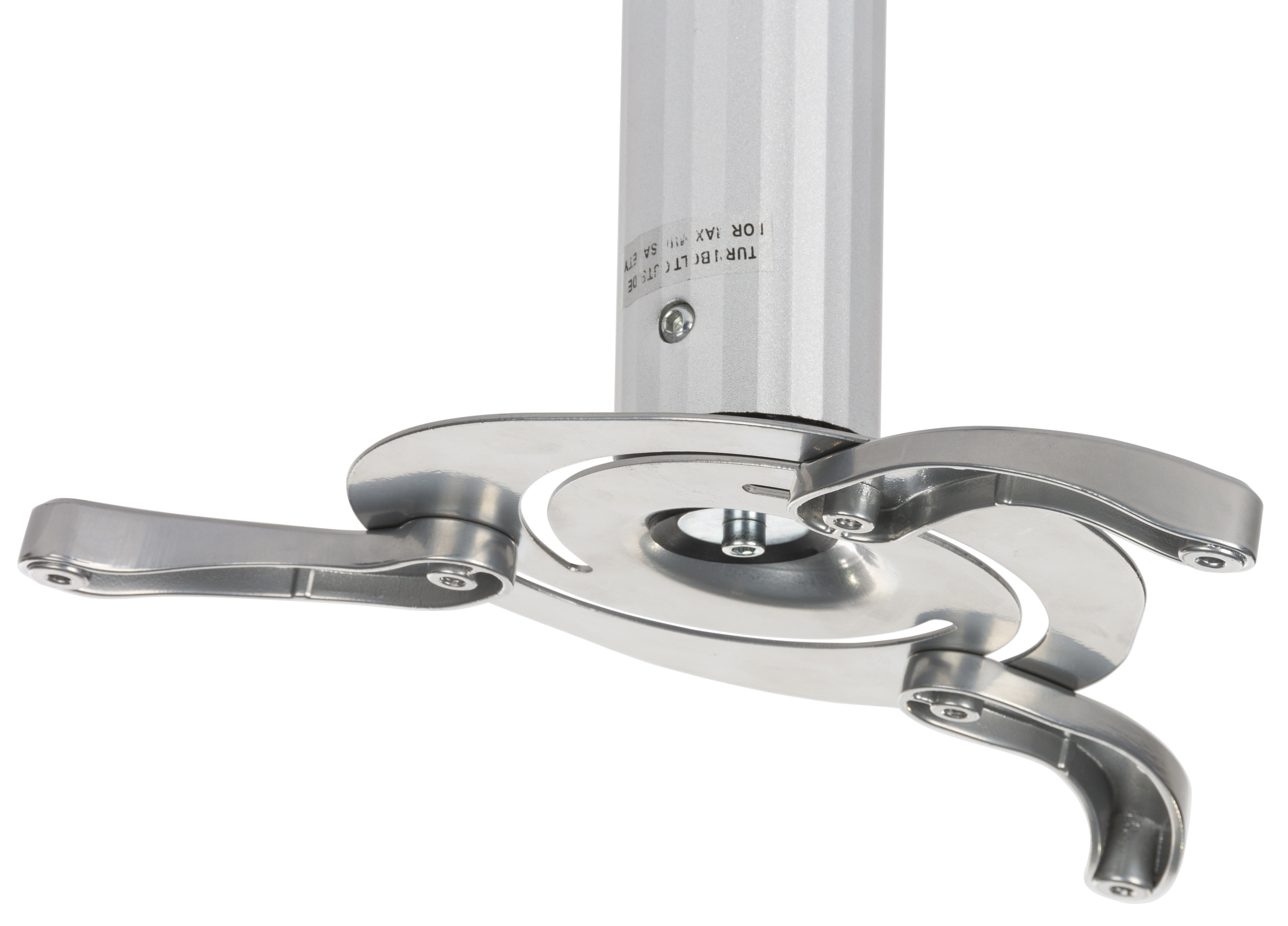 Projector Ceiling Mount with 2 Mounting Cylinders, Tilting, Rotating – Silver - Image 6