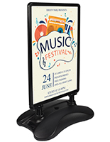 24 x 36 Poster Stand, Double Sided, 6' High, Floor Standing Sign Holders