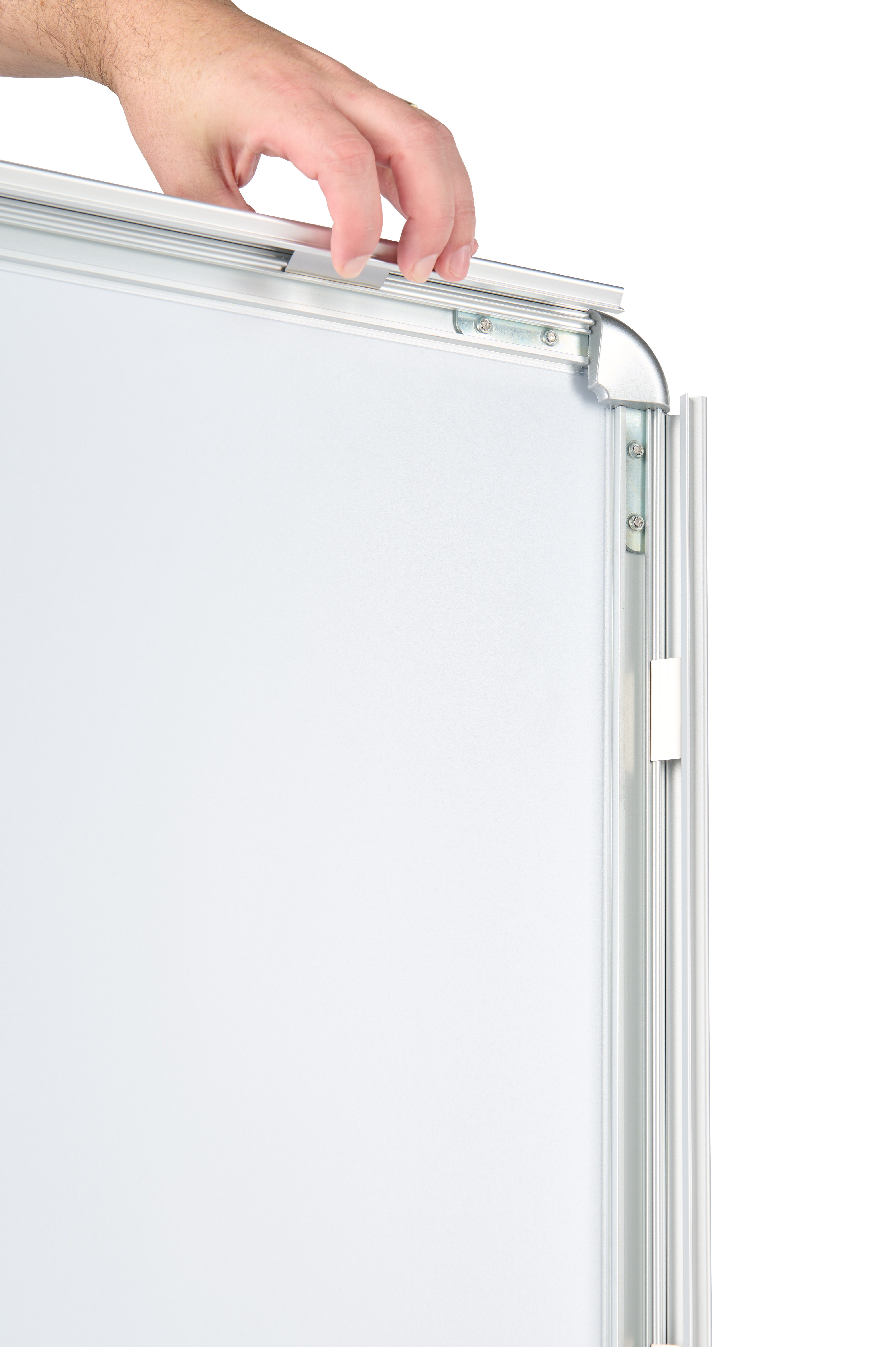 Weighted Sidewalk Sign Stand, Double Sided, Fillable Base - Gray - Image 7