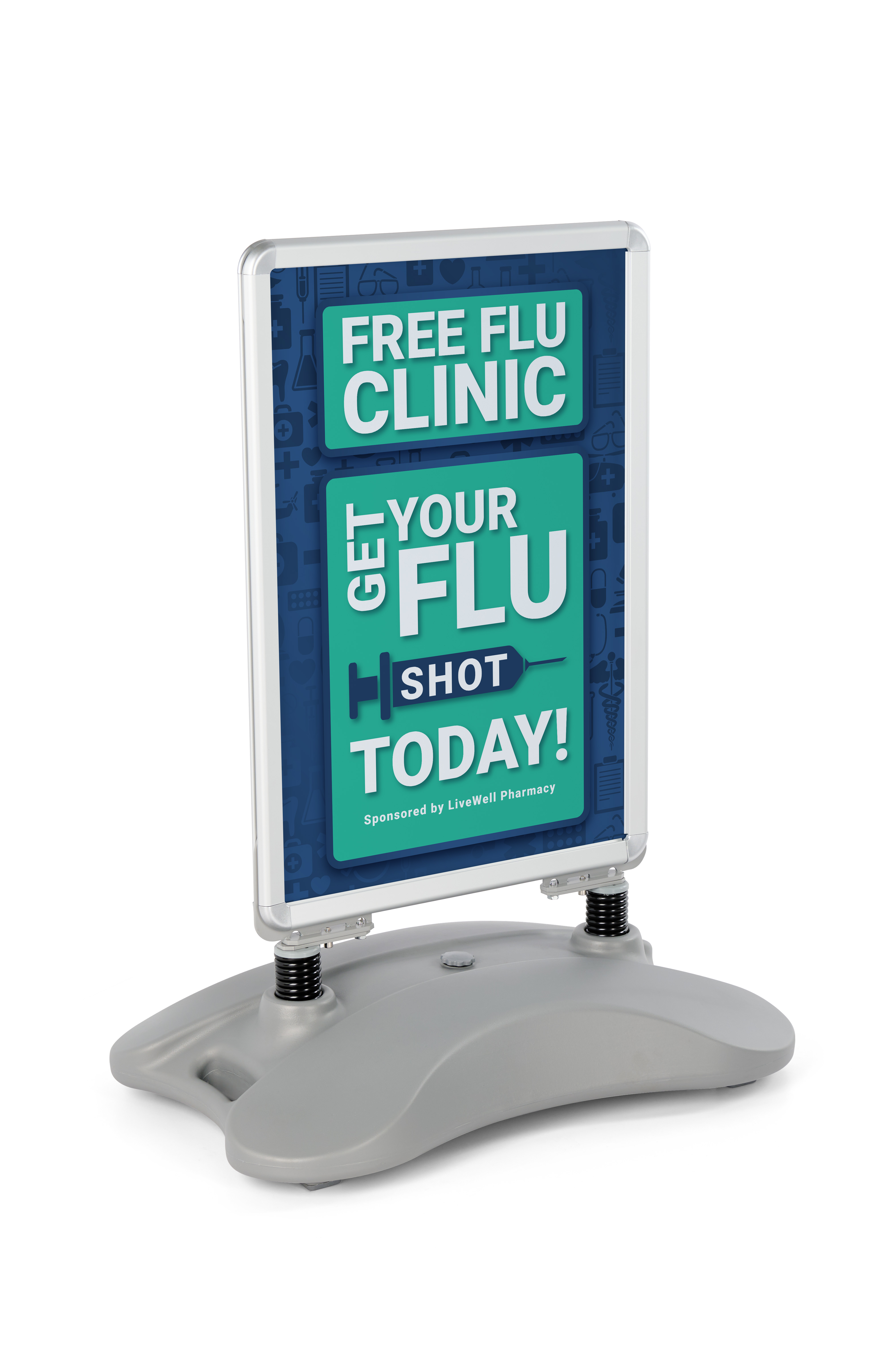 Outdoor Signs | Water Base Sign Holders With Hidden Casters | Displays2Go