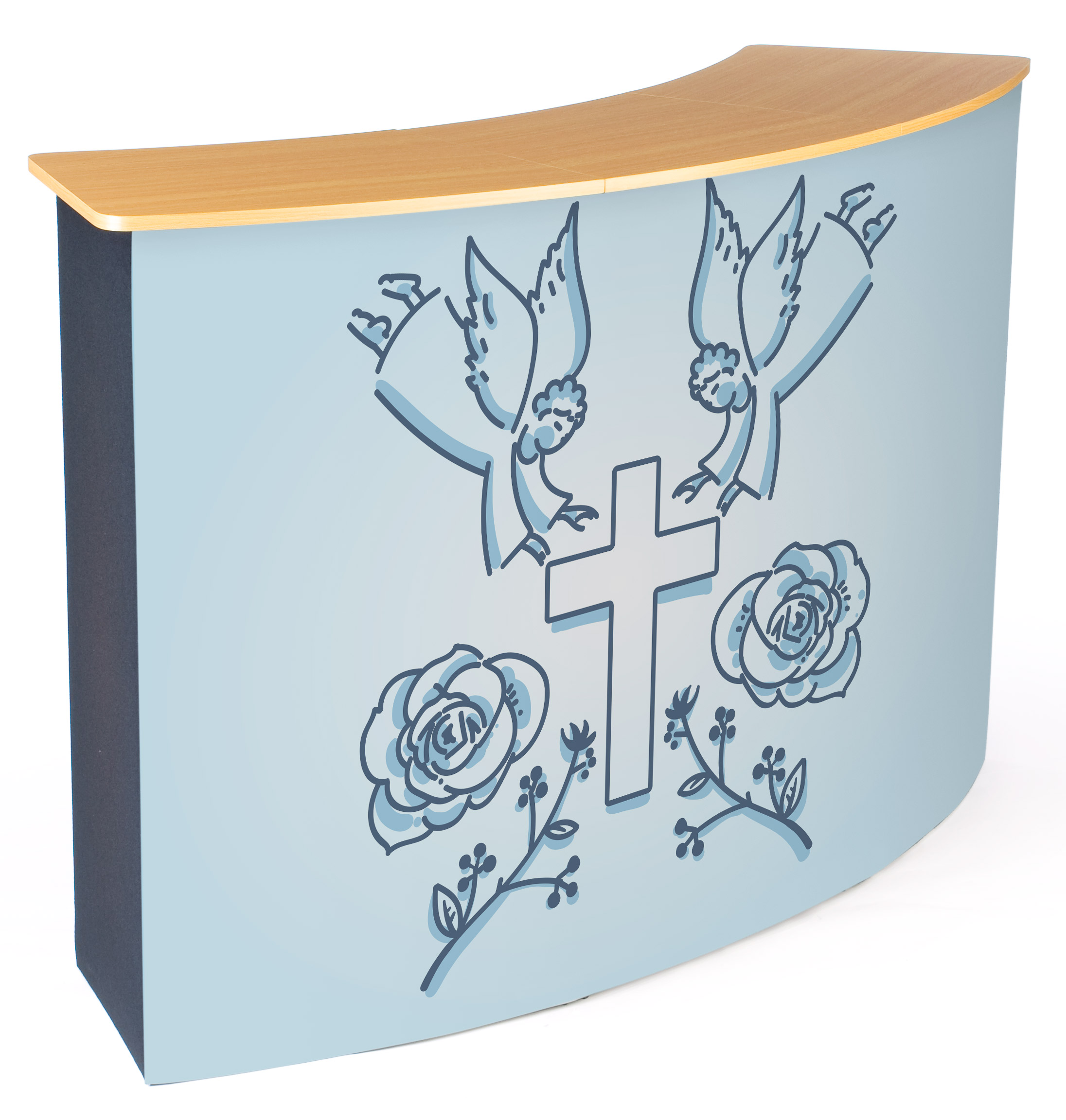 Front Replacement Graphic for CNTPUVL3X2 Pop-Up Counter - Image 2