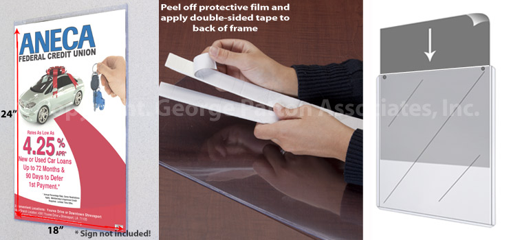 Y001 Mifflin Flexible Clear Plastic Sheet (18X24 X 003 Inch, 2 Pk),  Atr-Processed Transparent Plexiglass, Lightweight & Thin, Poster