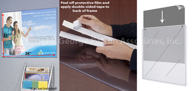 Sign Holder Sleeves  22 x 28 Window Poster Hangers