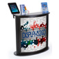 Custom Trade Show Counter with iPad Stand, Floor Standing