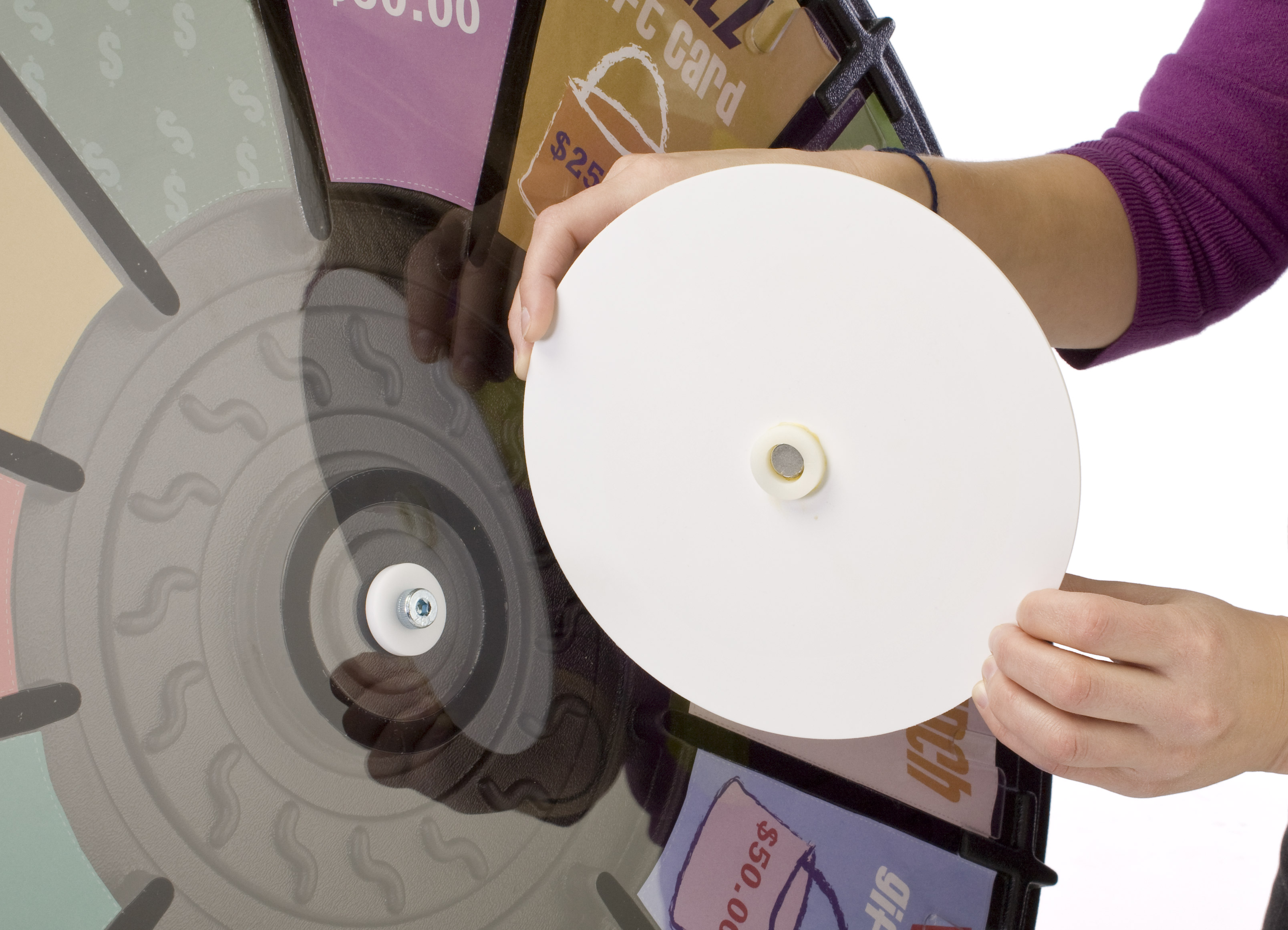 Adjustable Raffle Wheel | Floorstanding Trade Show Event Game | Displays2Go