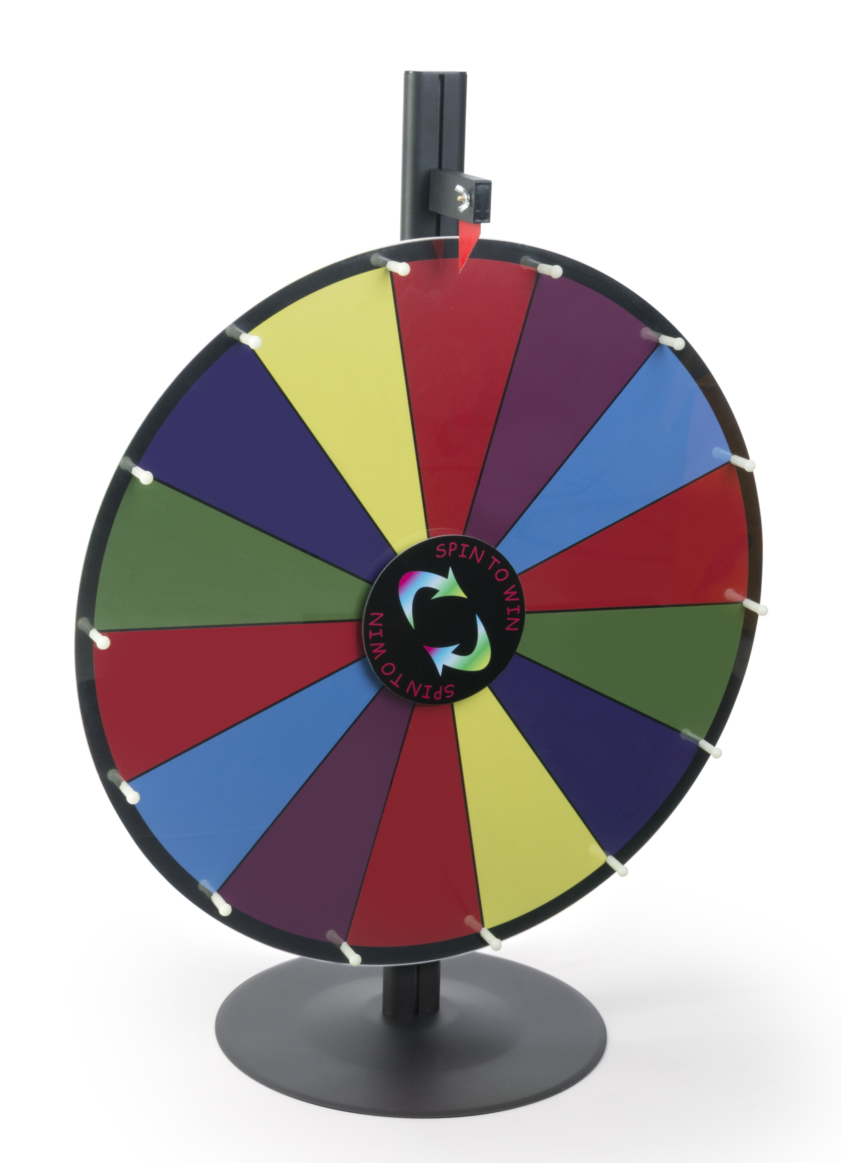 VIVOHOME Tabletop Spinning Prize Wheel with 14-Color Slots, Dry