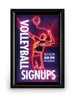Snap open wall mount poster frame