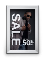 Wall snapframe for retailers