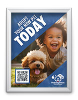18x24 snap open frame with decorative profile