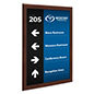 Wood effect wall snap poster frame measures 25 inches tall 
