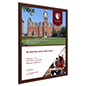 Wood effect wall snap poster frame with walnut colored finish 