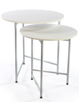 Round Retail Table Set is Nesting