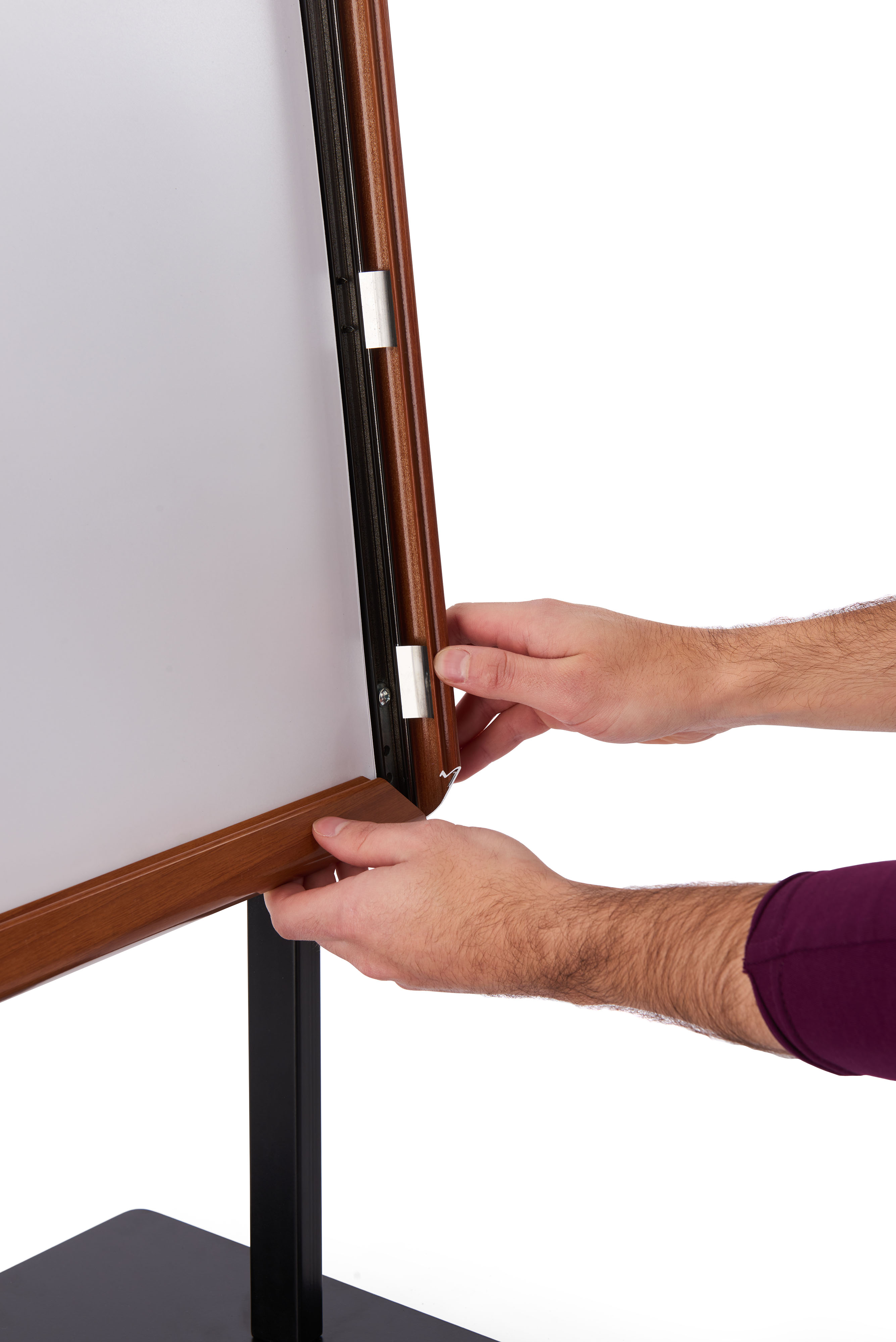 11 x 17 Snap Frame Stand | Silver or Faux Wood | Displays2Go