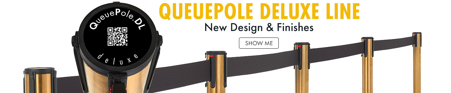 New Queuepole Deluxe Stanchions from Displays2go