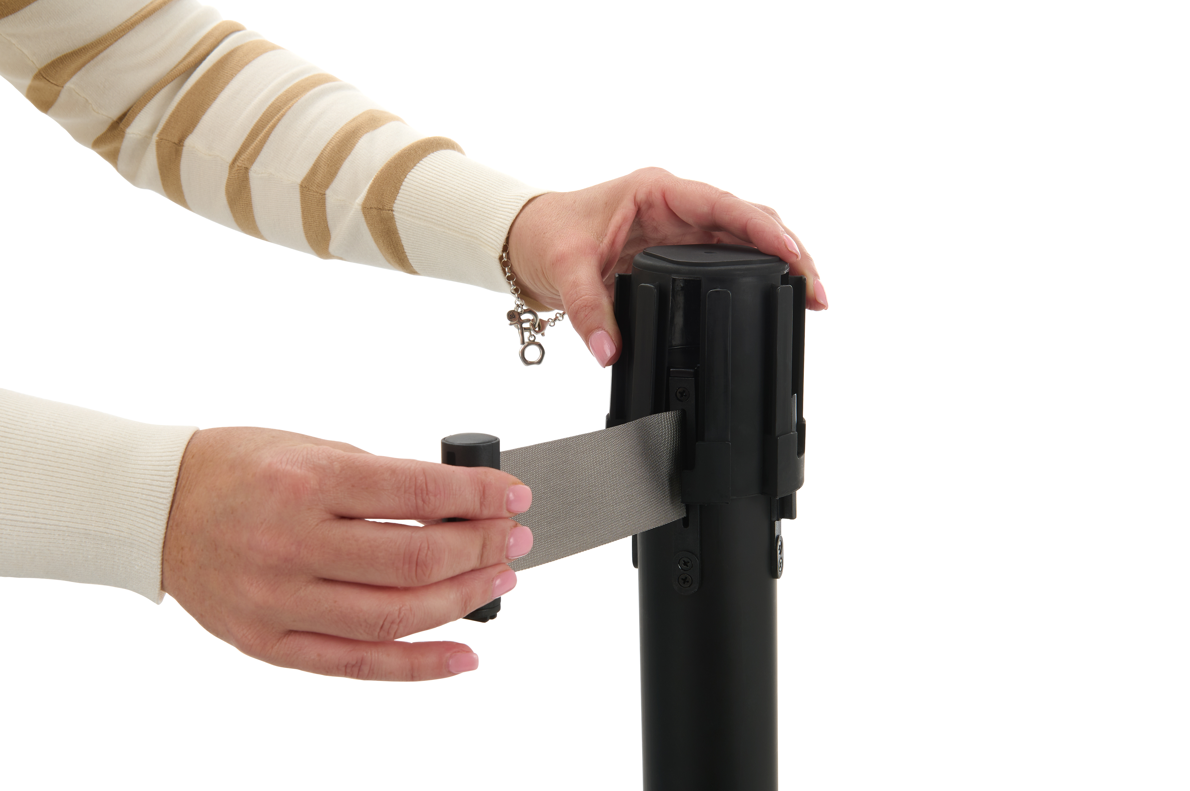 Retractable Banner for Stanchions, Double Sided, Custom Graphics - Black - Image 8