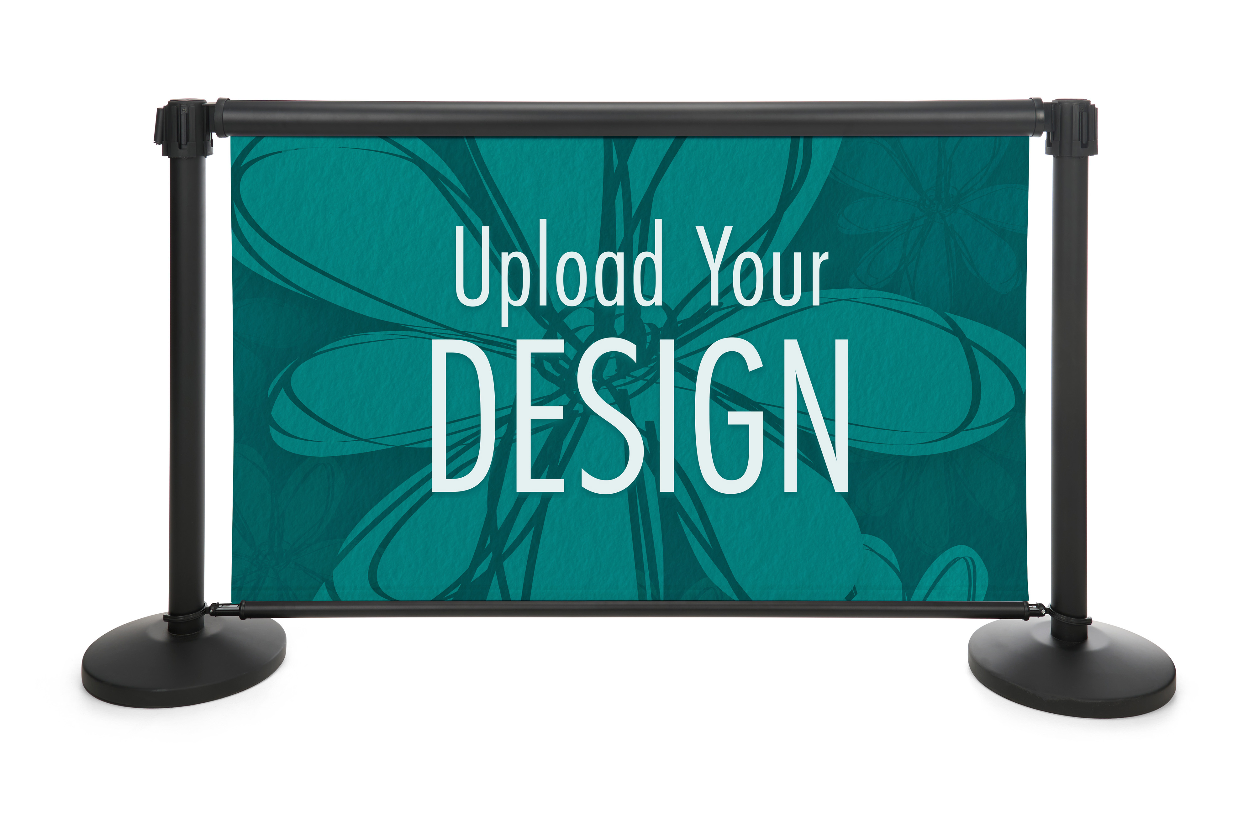 Retractable Banner for Stanchions, Double Sided, Custom Graphics - Black - Image 5