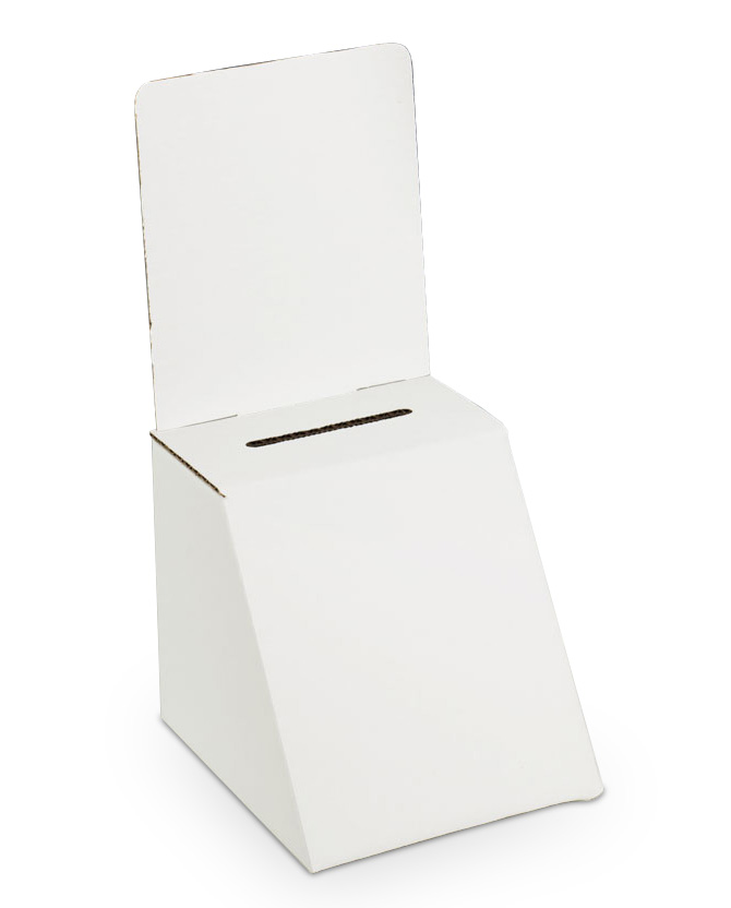 cardboard ballot box