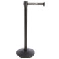 Customizable Stanchion with Gray Printed Belt