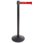 Economy Stanchion with Red Printed Belt
