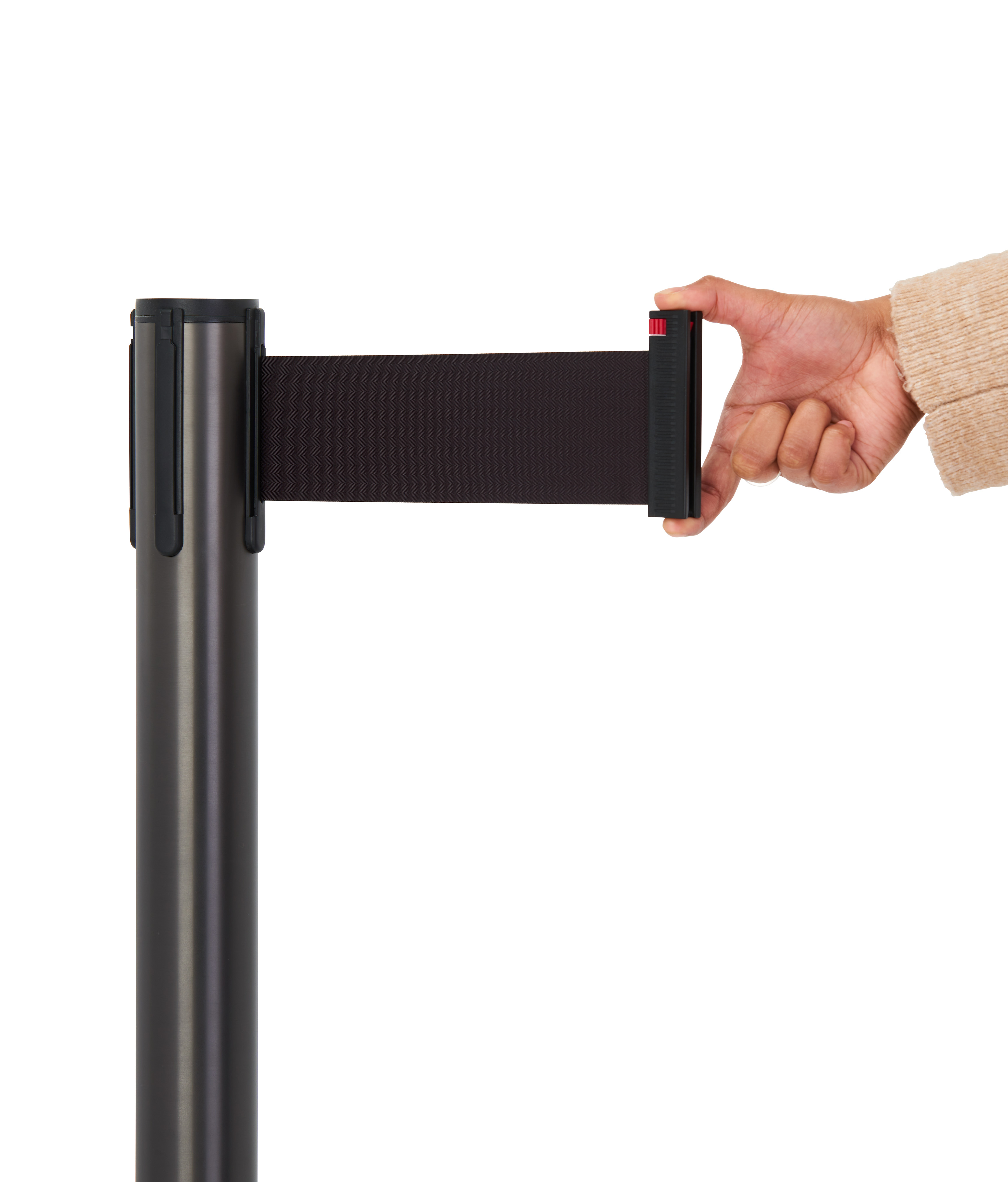 QueuePole.Deluxe 41" Stanchion Post with 10' Retractable Belt - Multiple Colors - Image 5