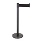These retractable belt stanchions have an overall weight of 26 pounds