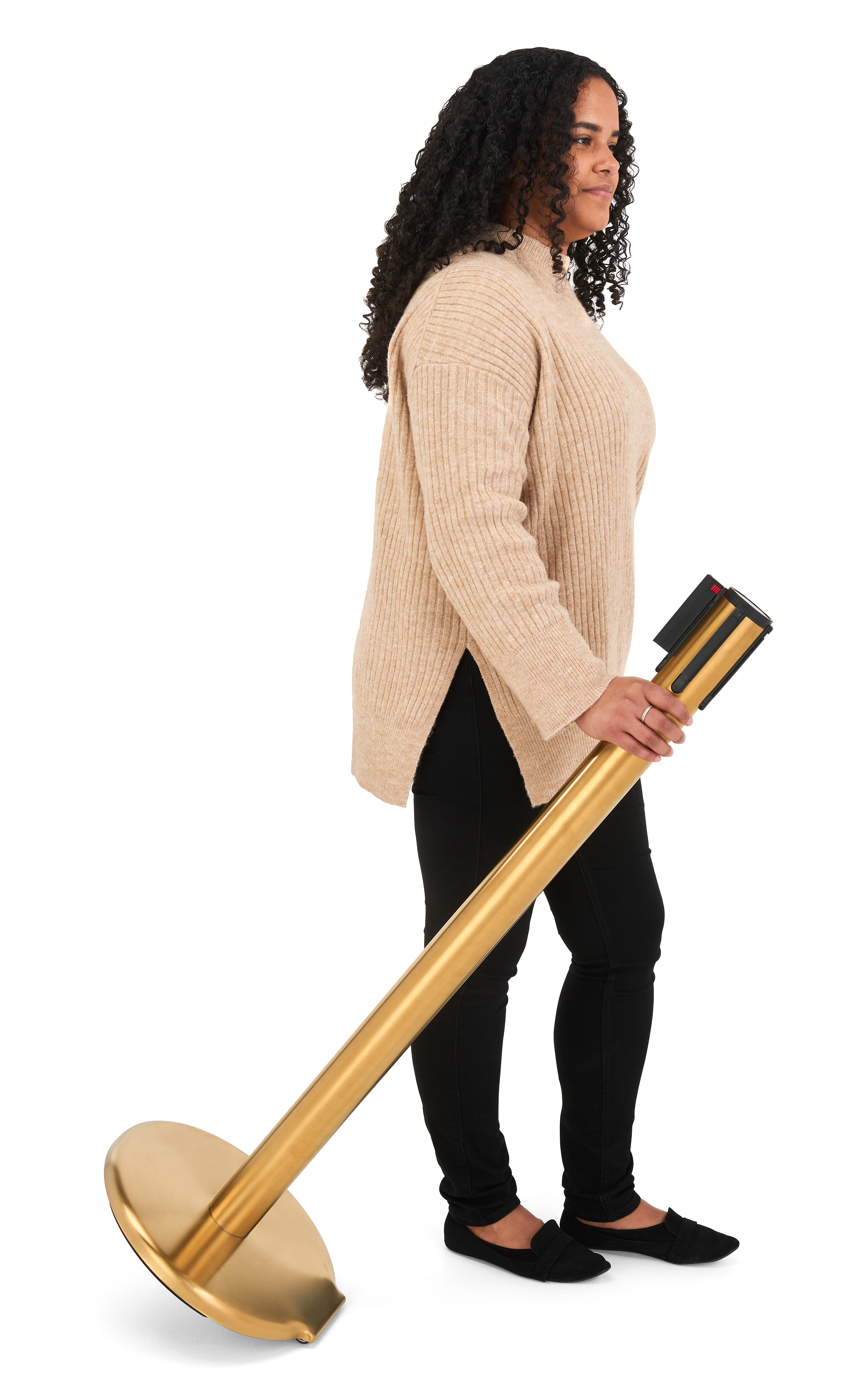 QueuePole.Deluxe 41" Stanchion Post with 10' Retractable Belt - Multiple Colors - Image 5