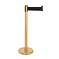 These retractable belt stanchions are easy to assemble