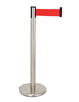 These retractable belt stanchions have multiple post options