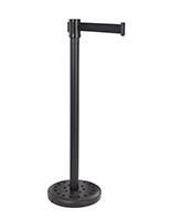 This weather resistant retractable stanchion with overall weight of 53 pounds