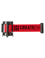 Branded Red Custom Stanchion Belt with 1 Color Printing
