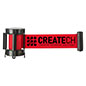QueuePole.Economy Red Custom Stanchion Belt with 1 Color Printing