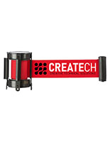 4 Way Adaptor Red Custom Stanchion Belt with 2 Color Printing
