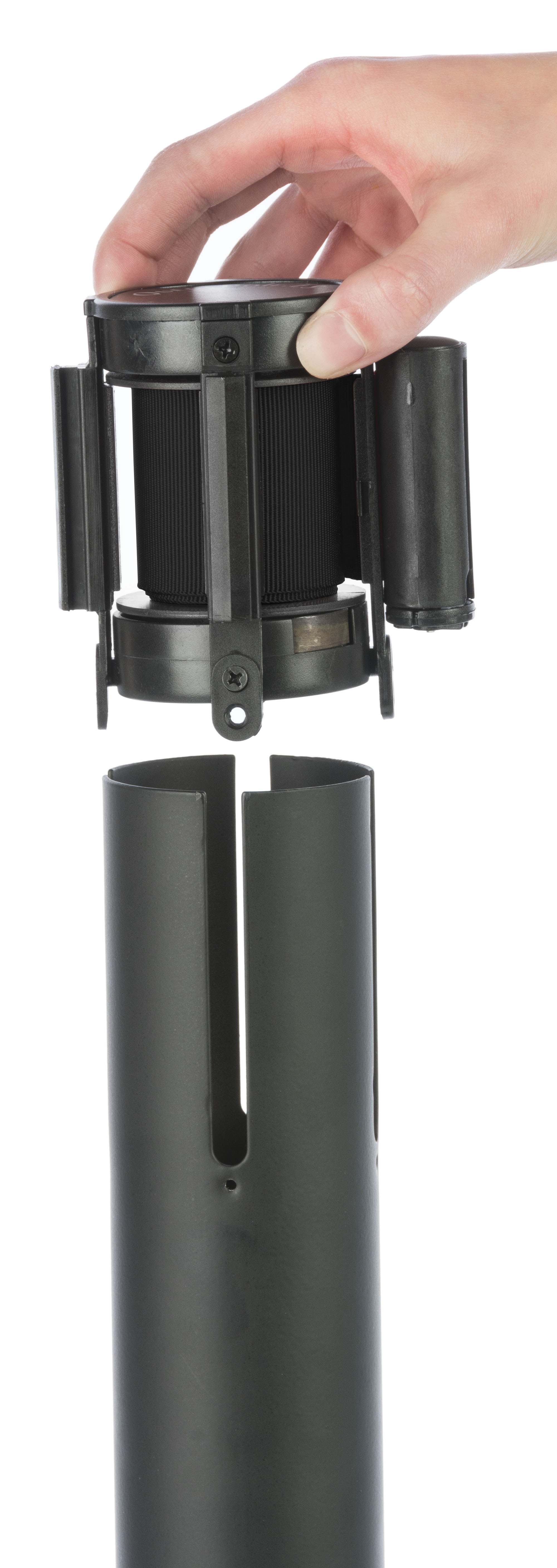 QueuePole.Economy Replacement 6.5' Stanchion Belt - Black - Image 3