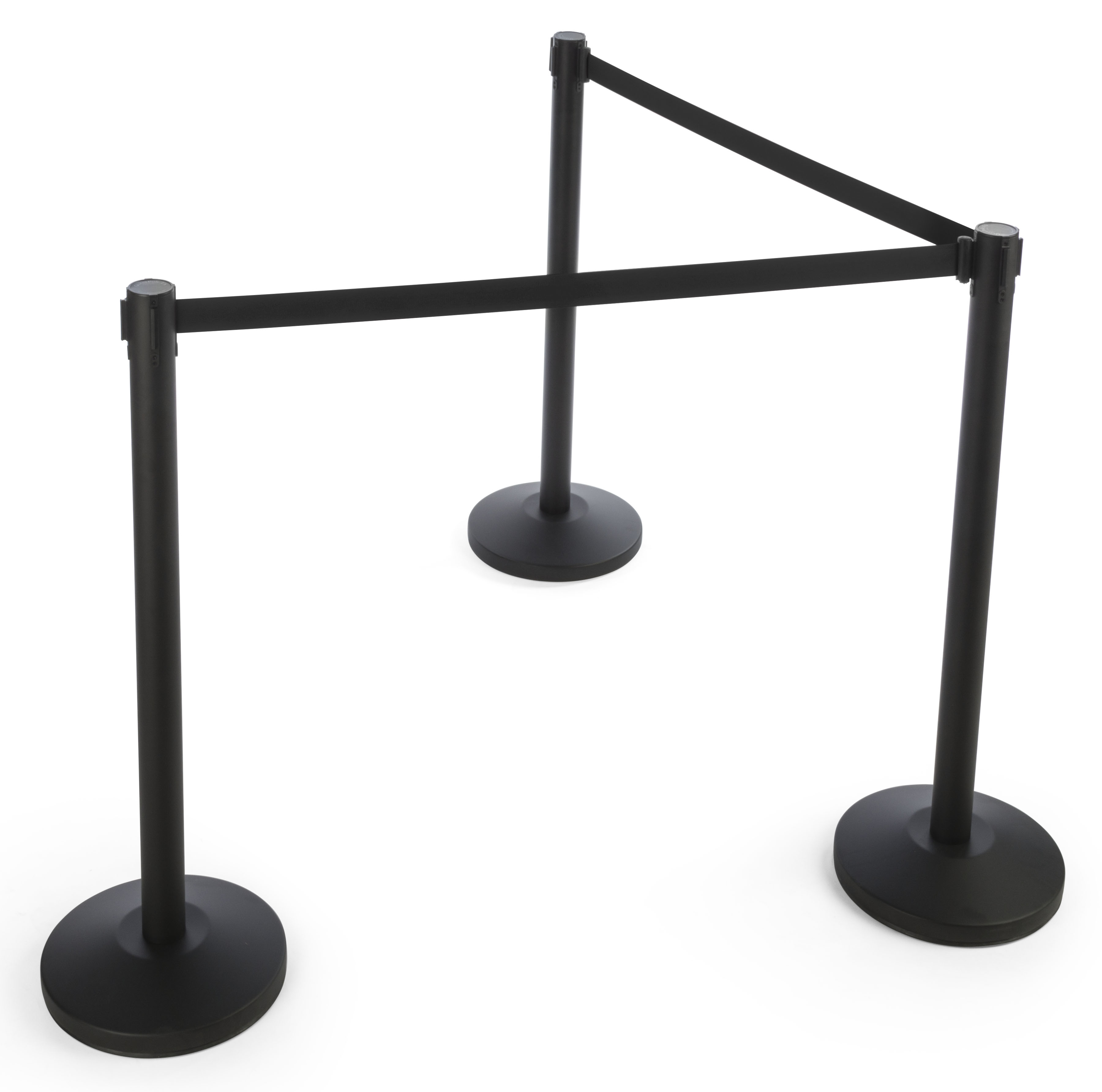 QueuePole.Economy Replacement 6.5' Stanchion Belt - Black - Image 4