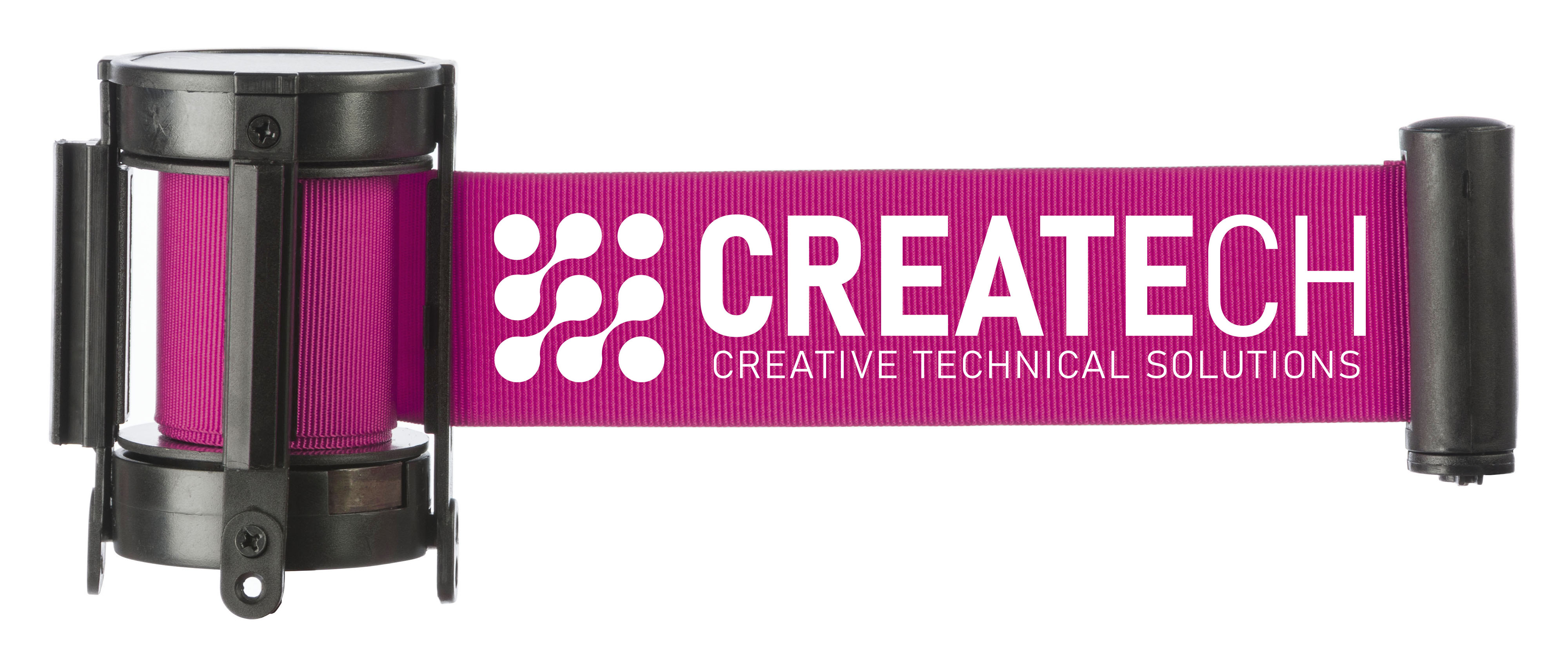 Pink Crowd Control Printed Pink Crowd Control Stanchion Belt | Custom Graphics | Displays2Go