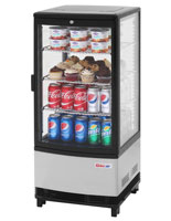 countertop display refrigerator for retail