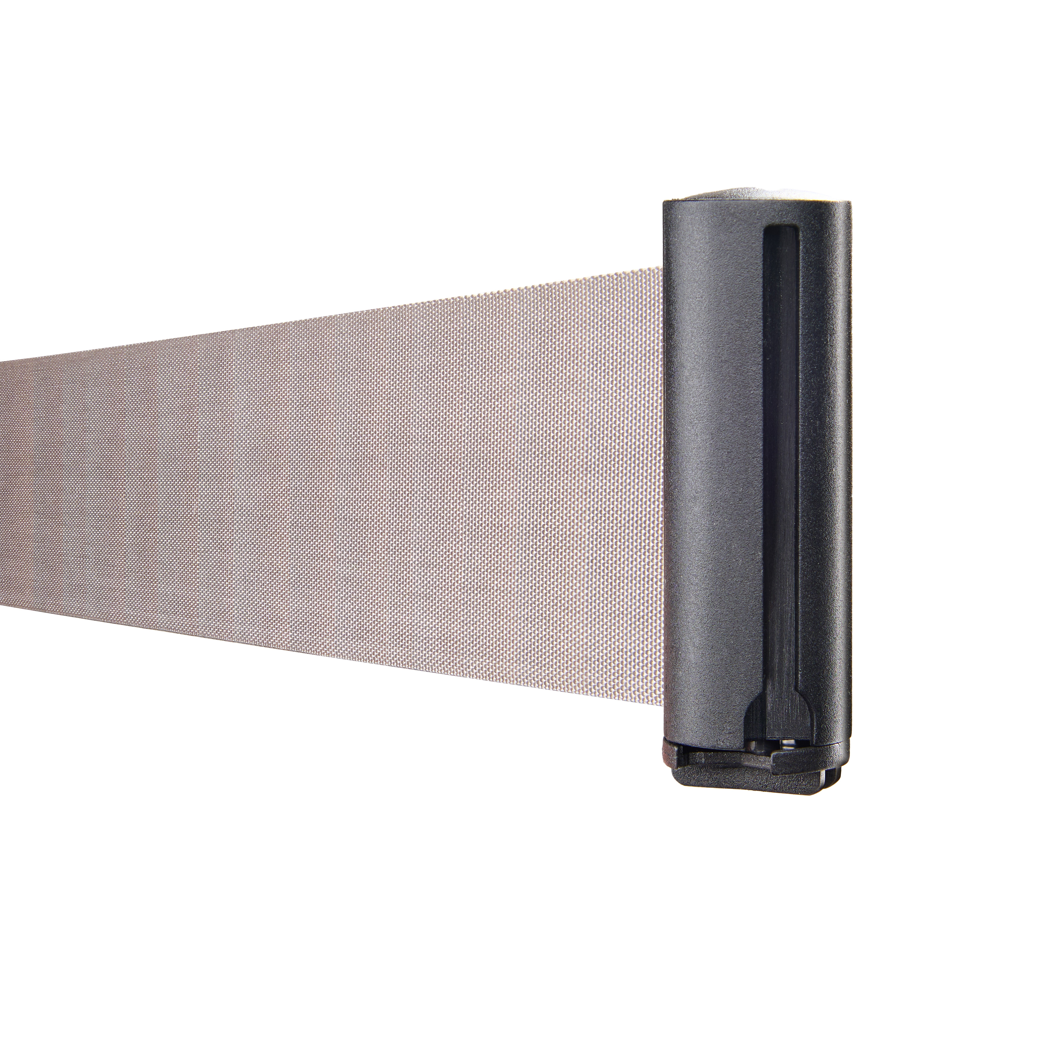 Behind Post Retractable Barrier Post - Black Economy Model | Displays2Go