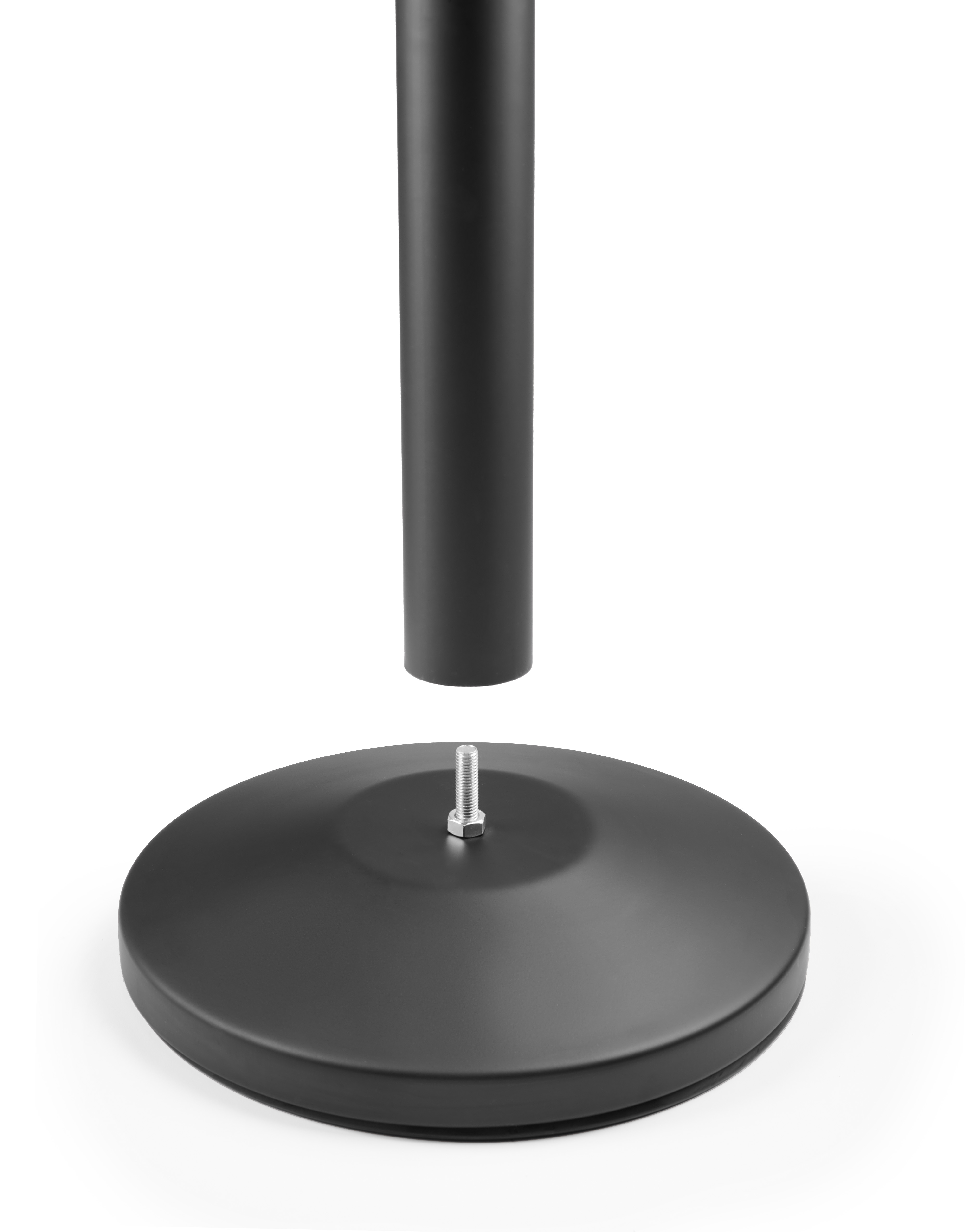 Behind Post Retractable Barrier Post - Black Economy Model | Displays2Go