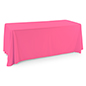 Polyester table cover with pink color 