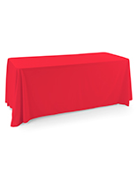 Polyester table cover is certified flame retardant
