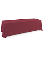 Fire resistant plum polyester table cover