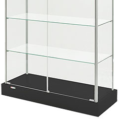 rectangular display cases