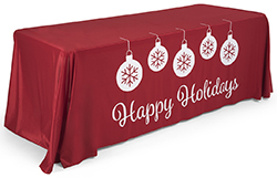 holiday business marketing table covers