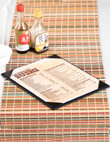 Faux Leather Scrapbook Style Menu Covers